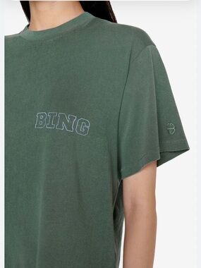 ANINE bing Ashton live tee in green size xs